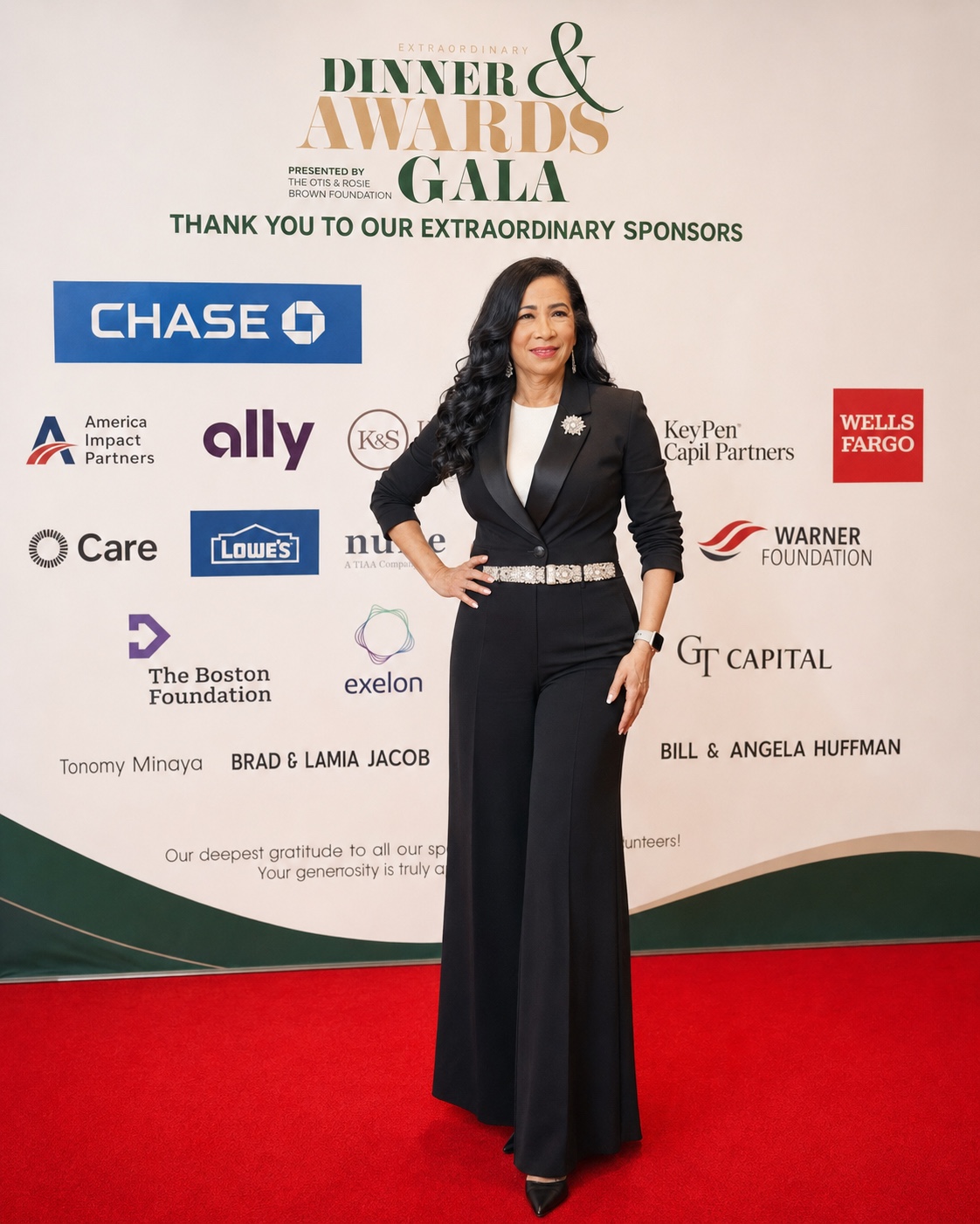 Dr. Renee Fowler Hornbuckle on the red carpet at the Extraordinary Dinner and Awards Gala